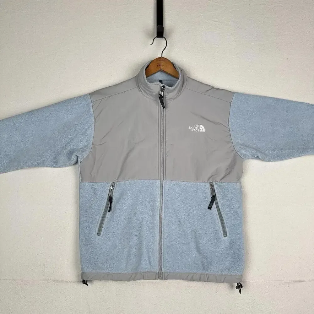 The North Face Youth X-Large XL Blue Gray Fleece Full Zip Jacket‎